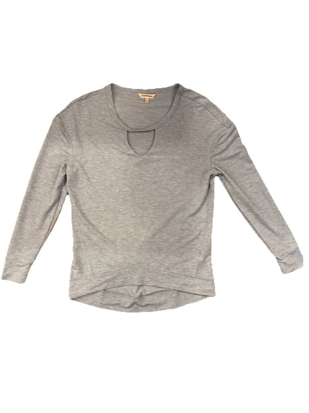 Juicy Couture Long sleeve shirt Gray Blue Cutout XS